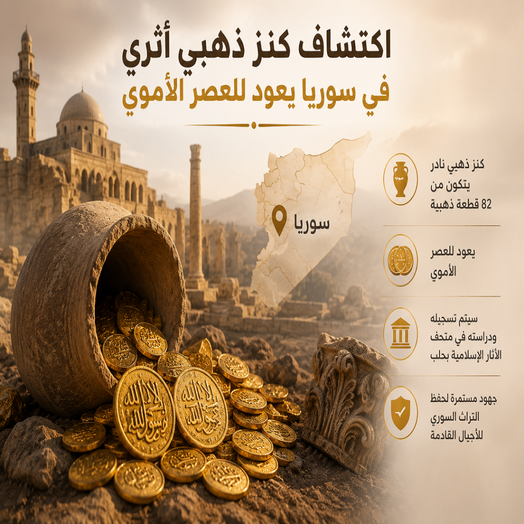 كنز ذهبي أثري في سوريا